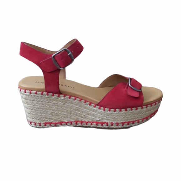 NWOT Lucky Naveah Iii Espadrille Wedge Sanda - Picture 2 of 10